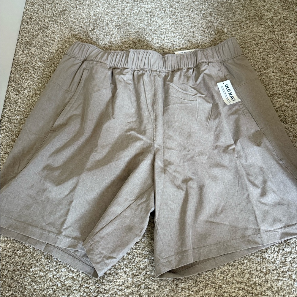 Mango Tan Flat Front Shorts Lightweight Casual Wear
